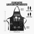 thumbnail image 2 of Cooking Aprons for Women with 2 Pockets,Baking Cute Apron,Kiss The Cook And Bring Me A Wine, Mothers Day, 2 of 5