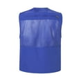 thumbnail image 6 of Ogiraw Tops for Men Men's Outerwear Vests Vest for Men Men's Casual Outdoor Work Fishing Travel Photo Cargo Vest Jacket Multi Pockets Blue2, 6 of 6