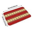 thumbnail image 3 of Pompotops Tapis de Noël pour Extérieur, Tapis de Porte Rouge de Noël pour Entrée Extérieure, Tapis de Porte d'Entrée de Noël Intérieur, 1 Pce Joyeux Noël Tapis de Bienvenue Intérieur Décoration Maison 40x60CM, 3 of 3