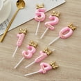 thumbnail image 6 of Franhais Birthday Candles, Numeral Candles with Bowknot/Hat, Happy Birthday Cake Topper, 6 of 8