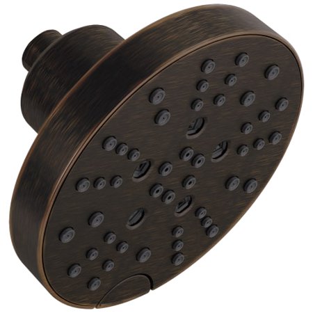 Universal Showering Components H2Okinetic 5-Setting Contemporary Raincan Shower Head in Venetian Bronze