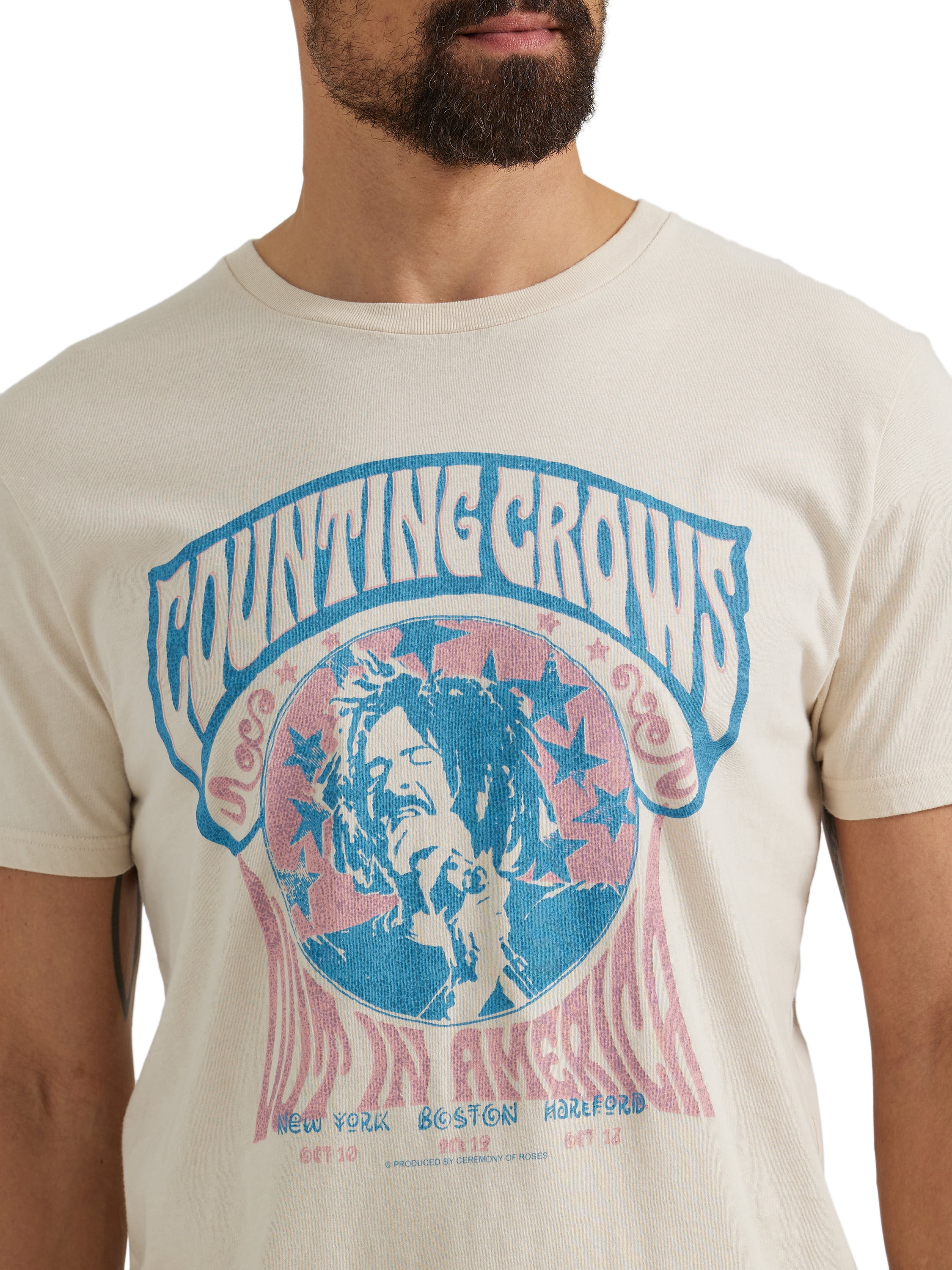 Wrangler® Men's Short Sleeve Counting Crows Graphic Band Tee