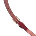 thumbnail image 5 of Beltox Women’s Skinny Leather Red Belt Waist or Hips Ornament Size 44, 5 of 5