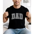 thumbnail image 3 of Checkered Dad Shirt for Men Trendy Vintage Graphic Tee for Cool Father Black Shirt Adult X-Large, 3 of 8