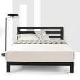 thumbnail image 6 of Mellow Modernista Classic HD 10" Metal Platform Bed with Headboard and Wood Slats, Black, King, 6 of 7