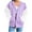 Purple, variant on BRGZLK Women's Full Zip Up Hoodie Fashion Color-Blocked Loose Long Sleeve Hooded Sweatshirt Jacket with Pocket Black M