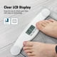 thumbnail image 3 of Báscula digital de baño para pérdida de peso corporal, pesaje de precisión, alta precisión, capacidad de 330 libras, tecnología Step-on con pilas AAA, regalos de cumpleaños, blanco brillante, 3 of 7