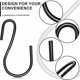 thumbnail image 3 of 120-Pack 1-Inch Mini S-Hooks for Crafting and Hanging, Black Color, 3 of 5