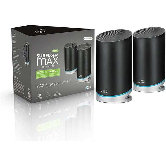 Open Box Arris W130 Plus Surfboard mAX Plus Mesh AX7800 Wi-Fi 6 AX Router System