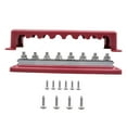thumbnail image 4 of Bloque de distribución de energía, pernos M10 de 600A, 6 tornillos cortos, barra colectora de batería de 48 V, bloque de terminales de barra colectora rojo, 4 of 8