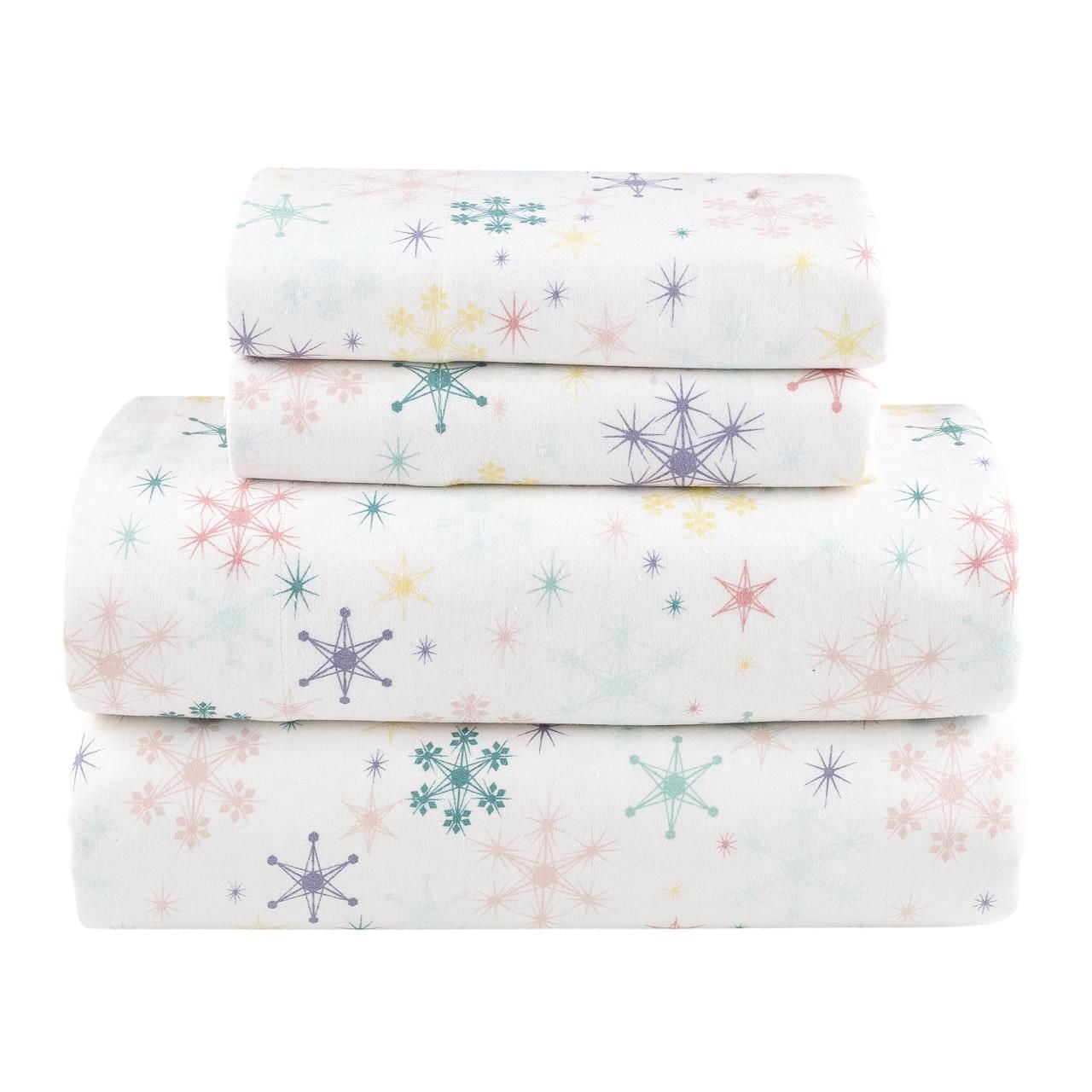 Ensemble de draps en flanelle des Fêtes