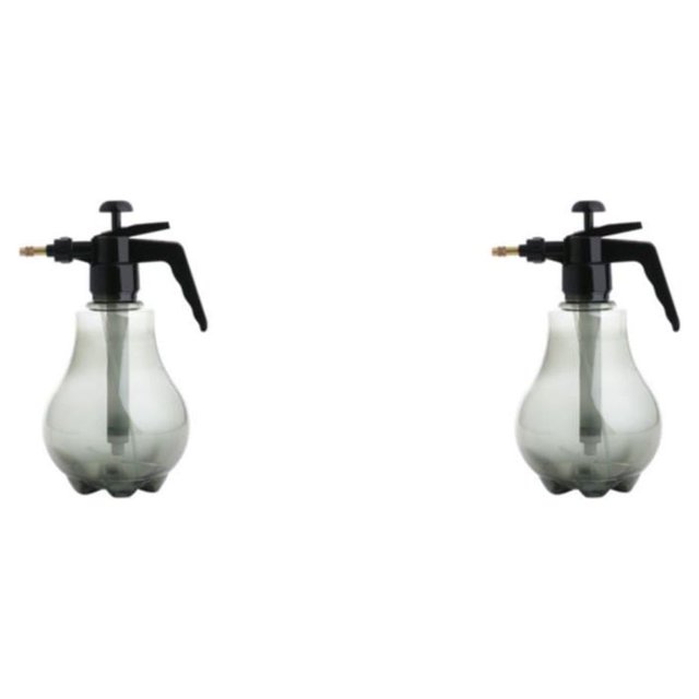 Advancent Pulverizador de agua a presión manual de 1,5 l para plantas de jardín, botella pulverizadora de desinfección, regadera, boquilla Gris 2Conjunto