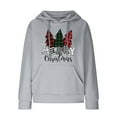 thumbnail image 4 of Aloohaidyvio Christmas Tops for Women Plus Size,Womens Christmas Casual Long Sleeve Drawstring Hooded Pullover Tops, 4 of 4
