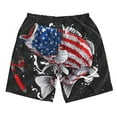 thumbnail image 5 of Goofa Largemouth Bass Fish in USA Printed Mens Swim Trunks Summer Quick Dry Short Beach Swimwear Bathing Suits-Small, 5 of 9