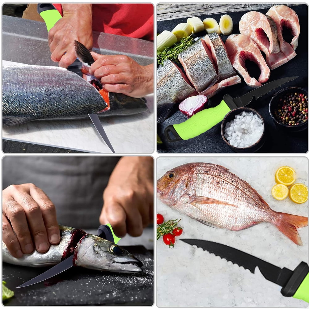 Fishing Fillet Knife Boning Knife 3in1 Professional for Filleting Fish