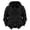 Black, variant on Mens Zip Up Cargo Hoodies Double Zipper Hooded Jacket Outdoor Work Sweatshirt Coats