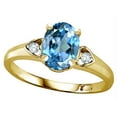 thumbnail image 2 of Star K � Oval 8x6 Genuine Blue Topaz Love Promise Ring, 2 of 9