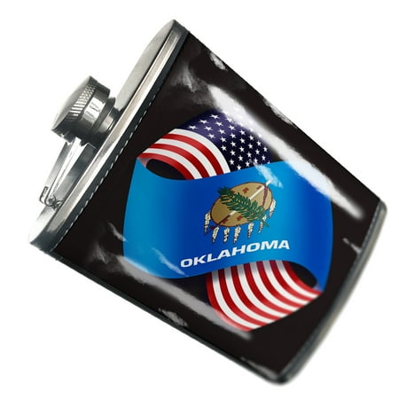 

NEONBLOND Flask Friendship Flags USA and Oklahoma region America (USA)