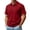 Wine, variant on Yifymode Polo Shirts for Men Dry Fit Golf Polos Pleated Short Sleeve Button Up Shirt Plus Size Summer Cotton Athletic Tshirts,Wine S
