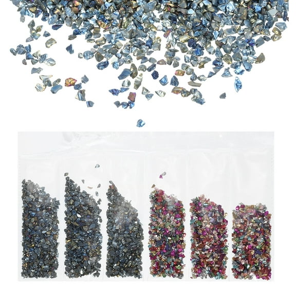 Crushed Glass Chips High Luster 1-3mm Irregular Glass Chips for Resin Filler