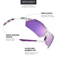 thumbnail image 2 of Xagger Polarized Lightweight UV400 Wrap Around Sport Sunglasses for Men Women Baseball Softball Running Glasses, 2 of 6