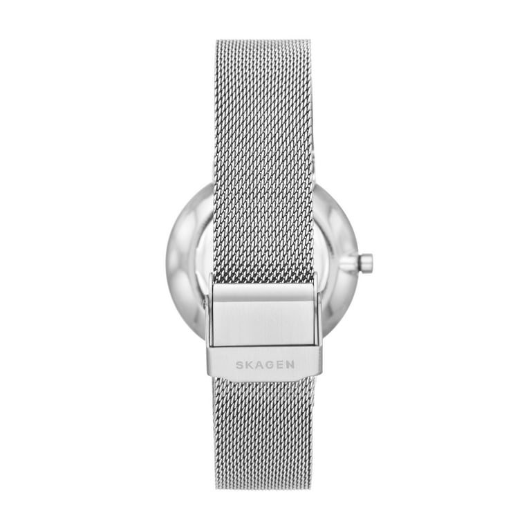 Skagen Ladies Annelie Two Hand Silver Tone Steel Mesh Watch SKW2833 Walmart