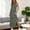 *Gray, variant on ClodeEU Women's Sleeveless V Neck Maxi Dress with Pockets and Side Slit, Casual Loose Fit Long Dress Army Green,Women's Plus L