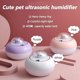 thumbnail image 2 of 400ML Household Humidifier Night Light Cool Mist Humidifier Automatic Timer Shutdown Water Cut-off Automatic Shutdown Whisper Silent Air Humidifier Suitable for Baby Bedroom, Office (Purple), 2 of 5