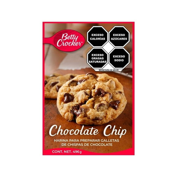 Harina para galletas Betty Crocker con chispas de chocolate 496 g