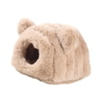 thumbnail image 4 of Cama, casita o hábitat para hámsteres, lavable, cálida, bonita y acogedora. Ideal como escondite o nido para hámsteres, ardillas voladoras, ratas y ot Beige, 4 of 9