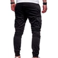 thumbnail image 5 of Pantalones de chándal con múltiples bolsillos para hombre, ropa de calle informal de gran tamaño, color sólido, 2021, 5 of 5