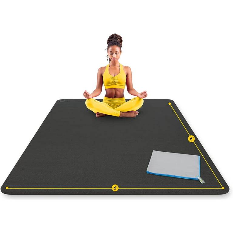 Premium Large Yoga Mat 6' x 4' x 8mm