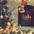 thumbnail image 4 of Bewildely 6 uds calcetines de Navidad de arpillera grandes calcetines de Navidad de yute bolsa de regalo de vacaciones adornos hogar chimenea decoración Kits de decoración para fiestas No.03 Bewildely HA000916-03B, 4 of 6