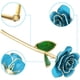 thumbnail image 4 of Flor De Rosa, Mano De Obra Exquisita Forma Natural Tamaño Pequeño Flor De Rosa Chapada En Oro De 24 Quilates De Larga Duración Con Una Base Para Decoraciones Para Colección, 4 of 7