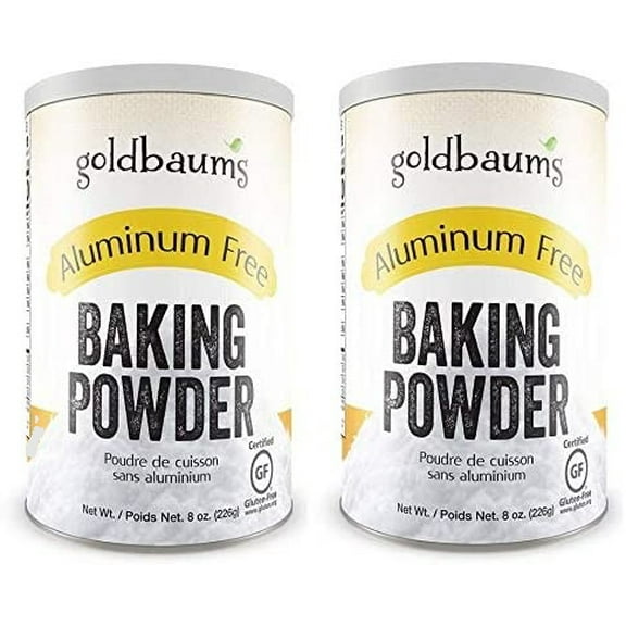 Goldbaums Aluminum-Free Baking Powder, Gluten Free, Zero Cholesterol, 8 oz (Pack of 2)