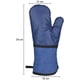 thumbnail image 5 of Guantes de horno antideslizantes de silicona doble manopla de horno, manopla térmica profesional resistente al calor, guantes de horno de algodón suaves y largos para cocina, hornear, barbacoa, parrilla, 1 par (azul) JM, 5 of 5