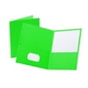 Oxford Twin Pocket Folders, Green, 25 Per Box