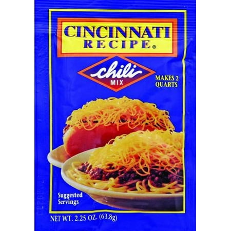 (4 Pack) Cincinnati Recipe Chili Mix, 2.25 OZ (Best Chili Recipe Paula Deen)