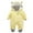 Yellow, variant on Generic Baby Clothes Onesies Quick Drying Jumpsuit for Children's Girl Boy Cute Cartoon Bear Ear Coat Footed Hooded Zipper Romper Warm Romper Jacket Outwear Outfits(6-9 Months,Pink)
