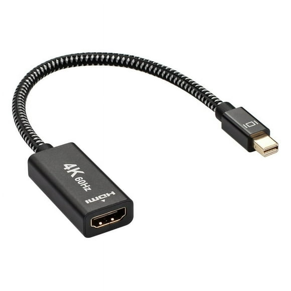 Mini DisplayPort to HDMI Adapter, Mini DP(Thunderbolt) to HDMI Adapter, Gold-Plated Braided,Compatible with MacBook Air/Pro, Microsoft Surface Pro/Dock, Monitor, Projector and More