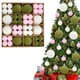thumbnail image 1 of Hogar y jardín, Suministros de decoración navideña, 72 bolas navideñas de terciopelo flocadas, adornos para árbol de Navidad, bolas de plástico, adornos colgantes decorativos navideños, decoración par, 1 of 7
