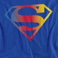 thumbnail image 2 of Superman Gradient Superman Logo Women's T Shirt, Royal, Small, 2 of 6