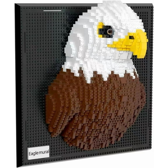 Wall Art Eagle Building Blocks Set; A Wall Decor Set for Adults Who Love Creative Hobbies(1924 Pieces) Toys Gifts for Kid and Adult