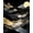Black, Pattern 5, variant on ODIKA 4' x 6' Machine Washable Non-Slip Area Rug, Contemporary Mountain High Traffic Rug, Black, 20283