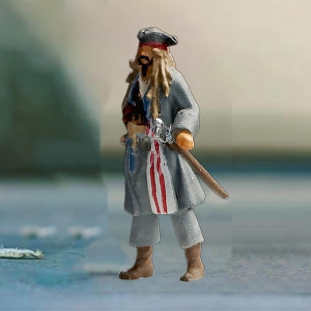 Figuras de acción Hugo 1/64 Figuras de juguetes educativos Accesorios de fotografía de personas pequeñas Pirata Genia De pie