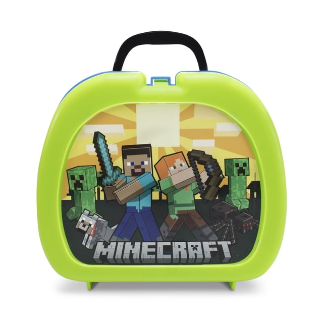 Lonchera Plástica Minecraft Escolar Infantil