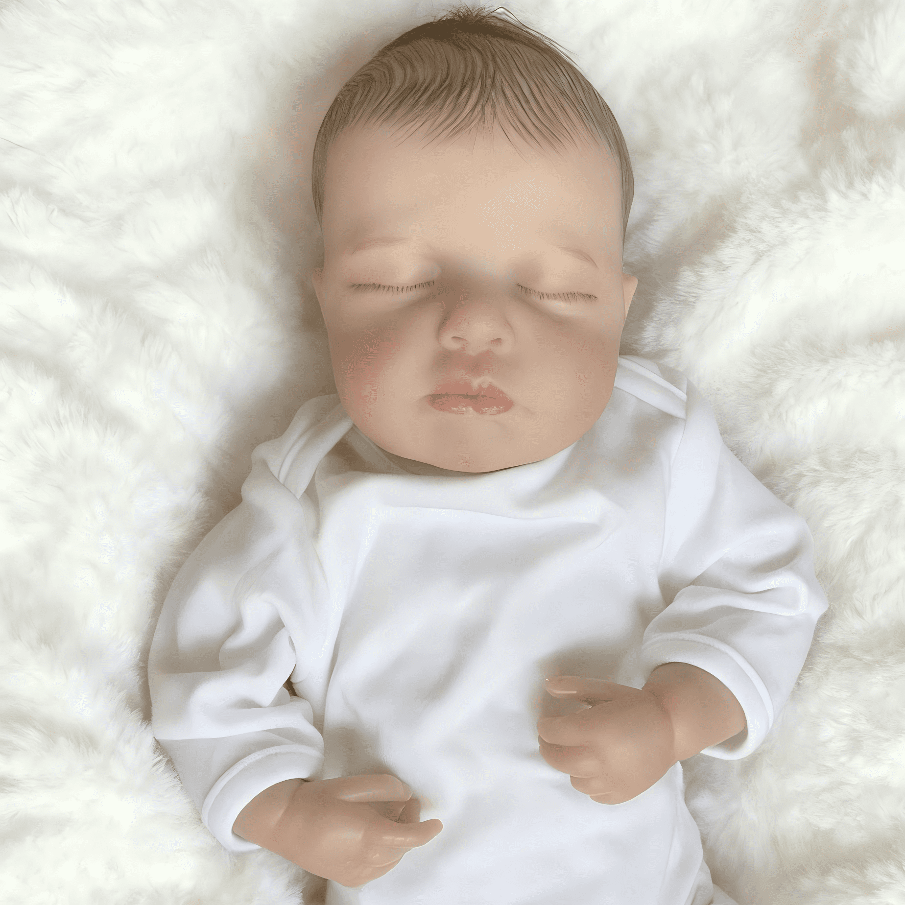 iCradle Lifelike Reborn Baby Dolls 19 inches 46 cm Realistic Sleeping Adorable Newborn Baby Dolls Girls Boys  Real Life Doll Gift for Kids Age 3+