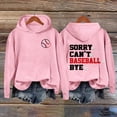 thumbnail image 2 of BODOAO Baseball Hoodies for Womens 2025 Letterprinted Baseball Long Sleeved Hoodie Baseball Mom Sweatshirt Funny Game Day Baseball Pullover Tops Fall Outfits Trendy Fashion Pullover Tops Pink 4Xl, 2 of 4