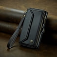 thumbnail image 2 of For Iphone 15 Caseme C36 Card Slots Zipper Wallet Rfid Anti-Theft Leather Phone,iPhone 15 Pro Max, 2 of 7