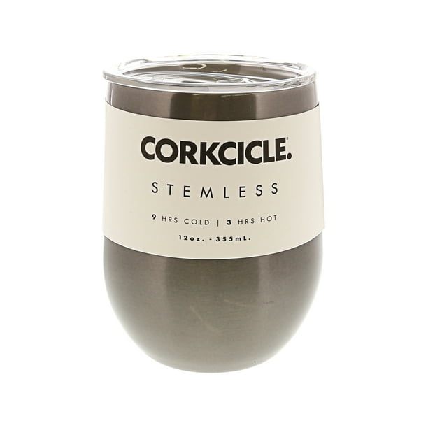 Corkcicle 12Oz TripleInsulated Stemless Glass Tumbler 2312EGM